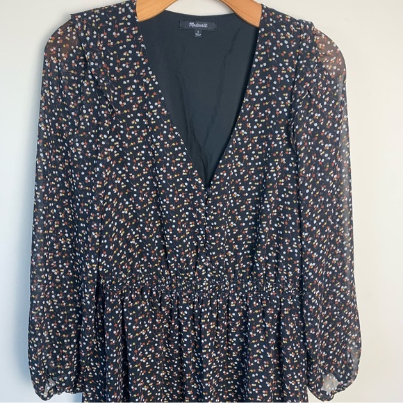 Madewell Georgette Button-Front Mini Dress - Picture 3 of 12